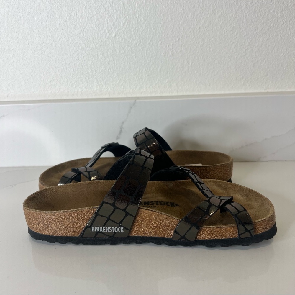 Birkenstock Mayari Croc‑Print Double Strap Sandal Slip-On EU 37 / US 6 - Picture 9 of 12